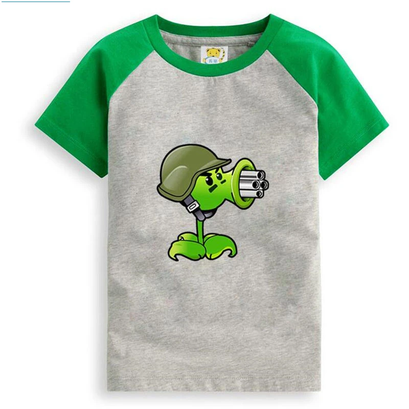 

Plants vs. Zombies Cartoon Children T Shirts Boys Kids T-Shirt Designs Teen Clothing For Boys Baby Clothing Girls T-Shirts