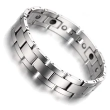 Tungsten Magnetic Hematite Mens Bracelet 8 Health Care Jewelry Wristband B1405