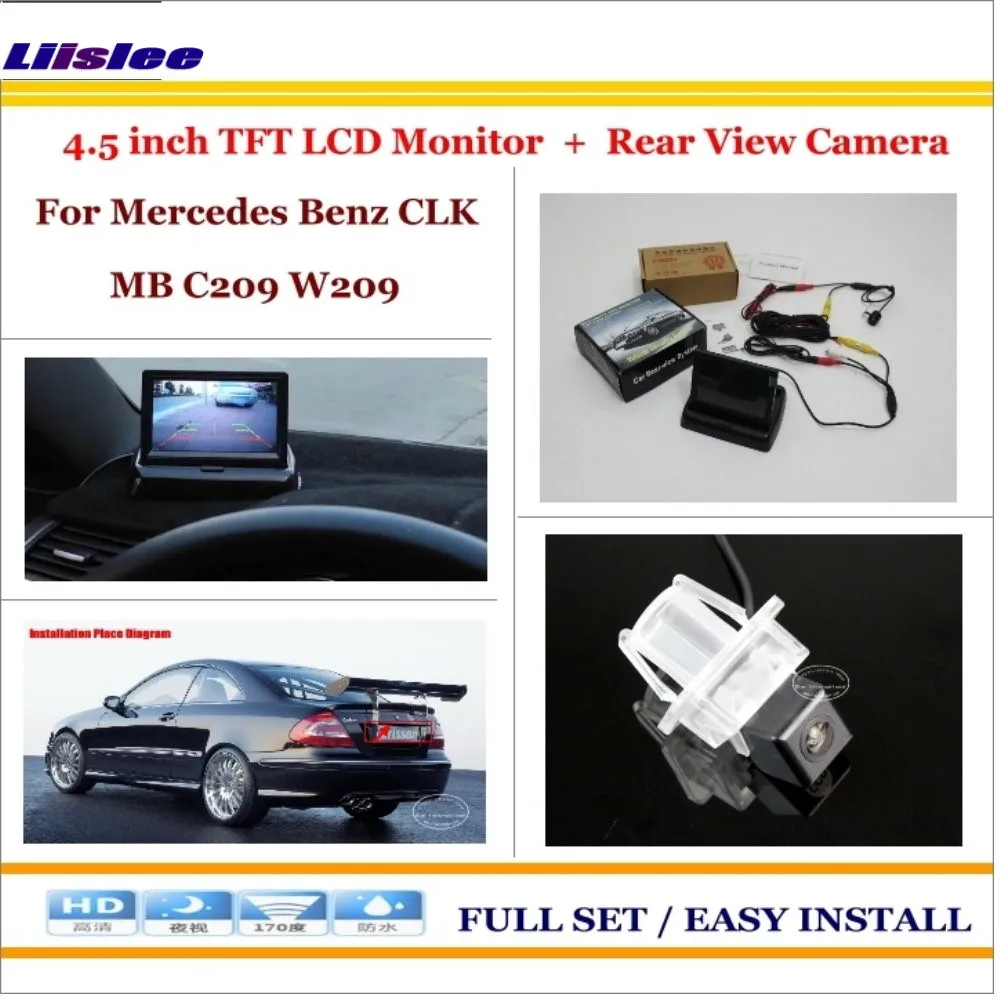 Liislee для Mercedes-Benz CLK MB C209 W209-Автоматическое Резервное копирование Обратный Камера + 4.3 "Цвет ЖК-дисплей Мониторы = 2 в 1 Задний стояночный Системы