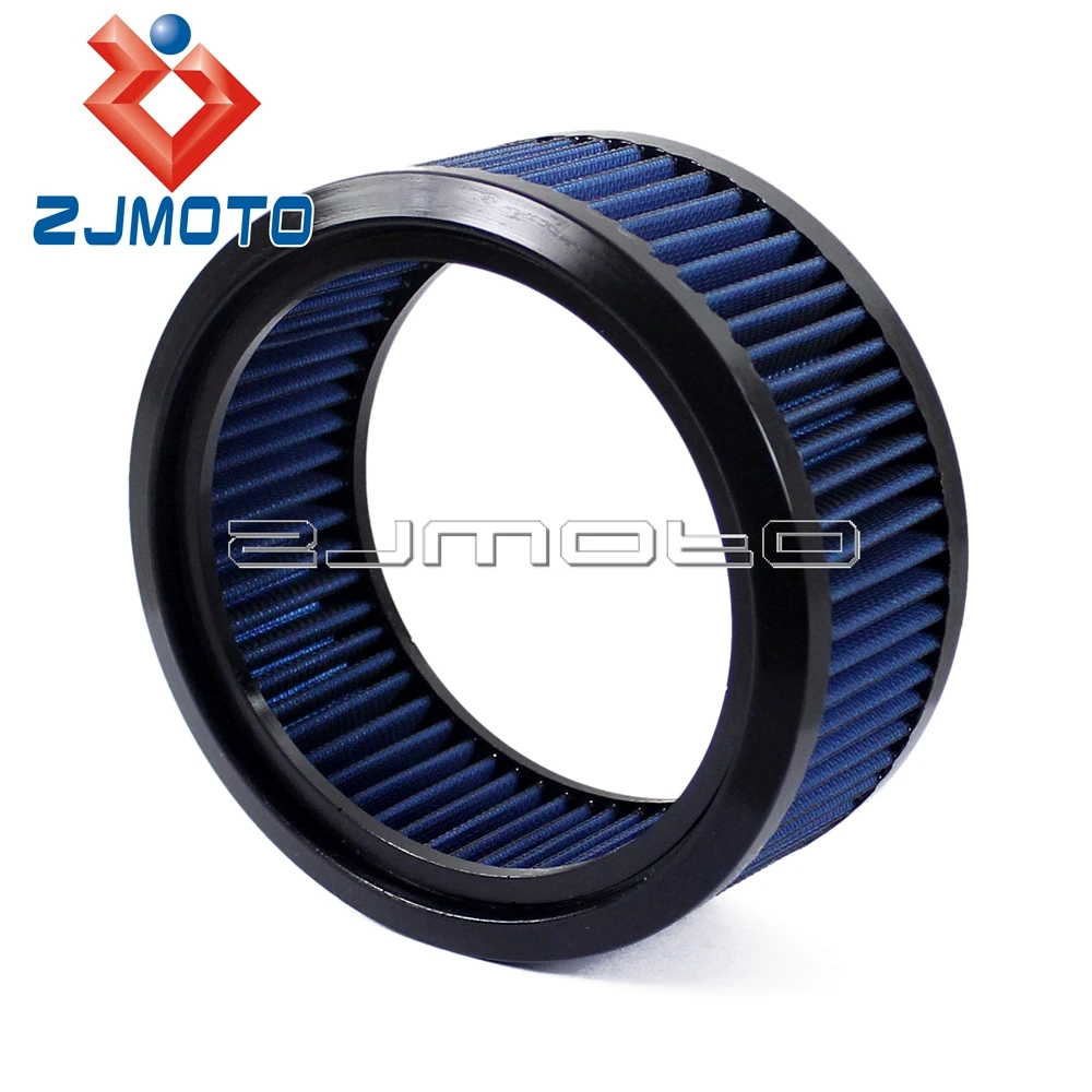 Синий воздушный фильтр для мотоцикла Harley E 3226 круглый с высоким потоком|air filter for