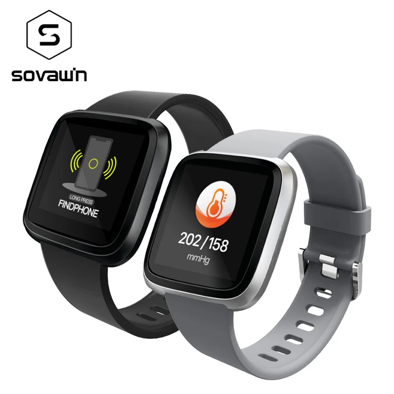Sovawin фитнес браслеты браслет крови Давление IP67 спортивный смарт шагомер Цвет ЖК