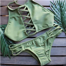 Женщины Бикини Купальники Купальник Bikinis Beachwear Купальники Листья Печати Сексуальные Купальники