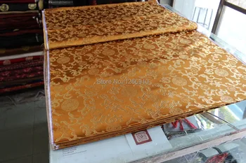 

chinese silk brocade woven damask damask fabric cheongsam cushion golden circle with cloud