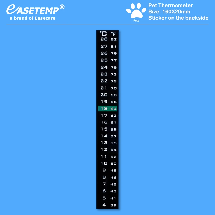 3 шт./лот термометр для питомца(4-28 градусов) для собак, кошек, птиц, рептилий и земноводных с наклейкой