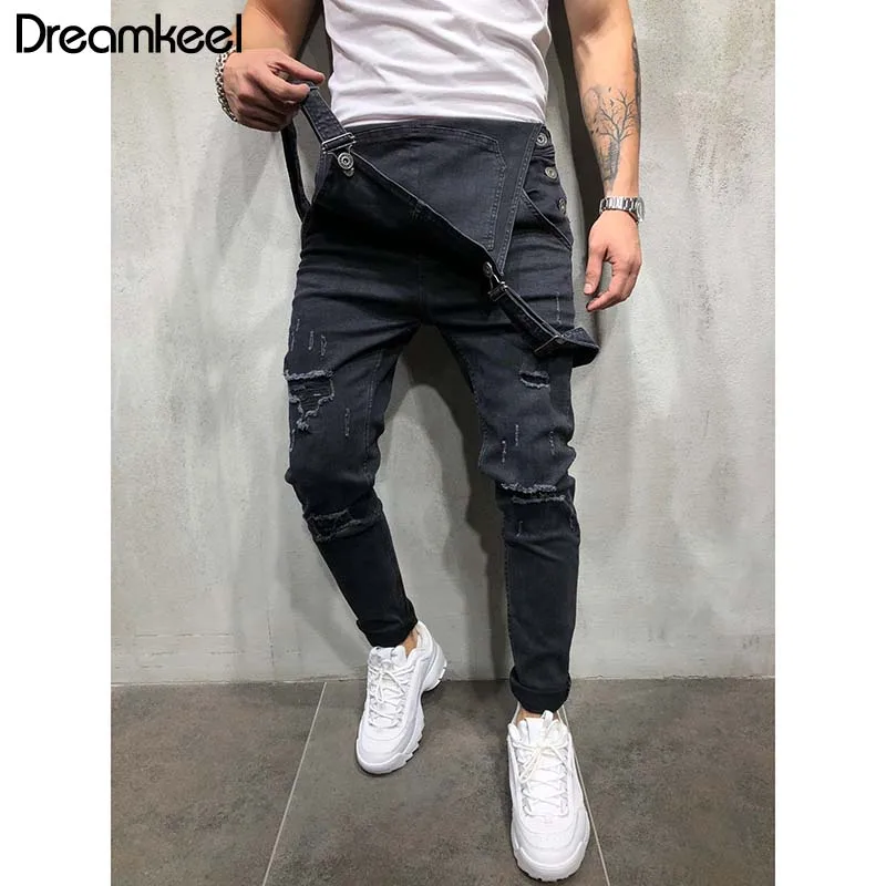 Мужские джинсовые комбинезоны Карпентер Комбинезоны повседневные брюки свободные брюки 2019 мужские модные хип-хоп Комбинезоны бренд Dreamkeeel