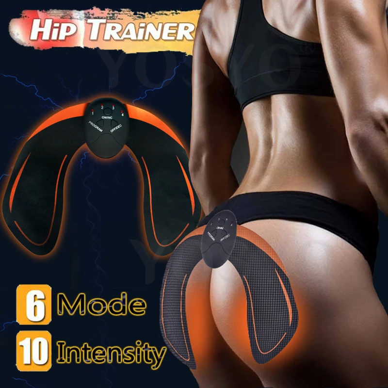 EMS Hip Trainer Abdominal Muscle Exerciser Vibrating Machine Muscle Stimulator Body Slimming Fat Burning Fitness Workout