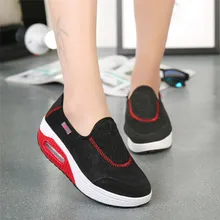 Уличная прогулочная обувь; нескользящая сетчатая женская спортивная обувь; женские кроссовки на толстой подошве с воздушной подушкой; Zapatos De Mujer; 0911