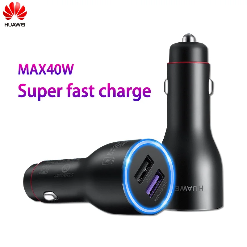 

Huawei Quick Car Charger SuperCharge Max 22.5W 40W QuickCharge Max 18W Fast Charging Adapter Duable USB Port Type C 5A Cable