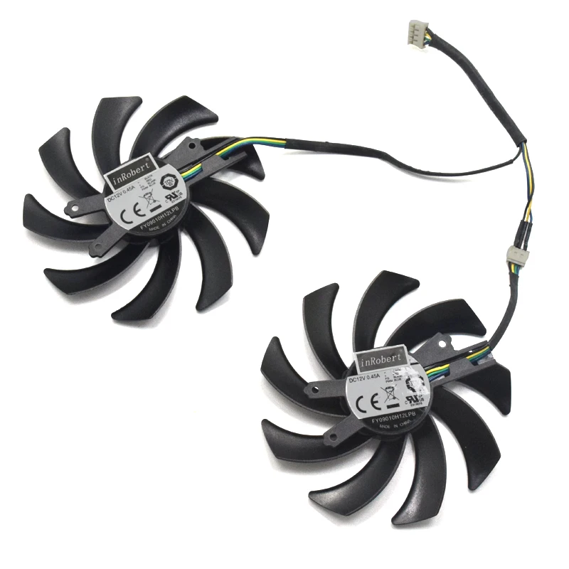 Кулер FY09010H12LPB GTX 760 2 шт. 85 мм 4pin 12 в пост. Тока для видеокарты Galax GeForce вентилятор