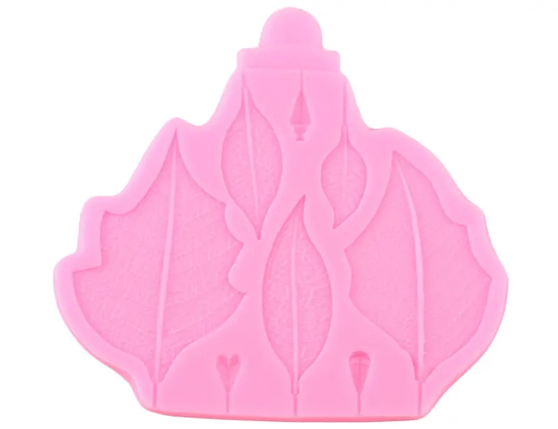 Poinsettia Flower Petal Silicone Mold 3D Leaves Cake Border Fondant Molds Cake Decorating Tools Chocolate Candy Fimo Clay Moulds