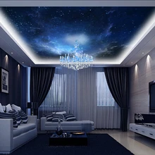 Пользовательские потолочные текстильные обои, Вселенная для квартиры дома офиса розничного пространства фон Настенные обои