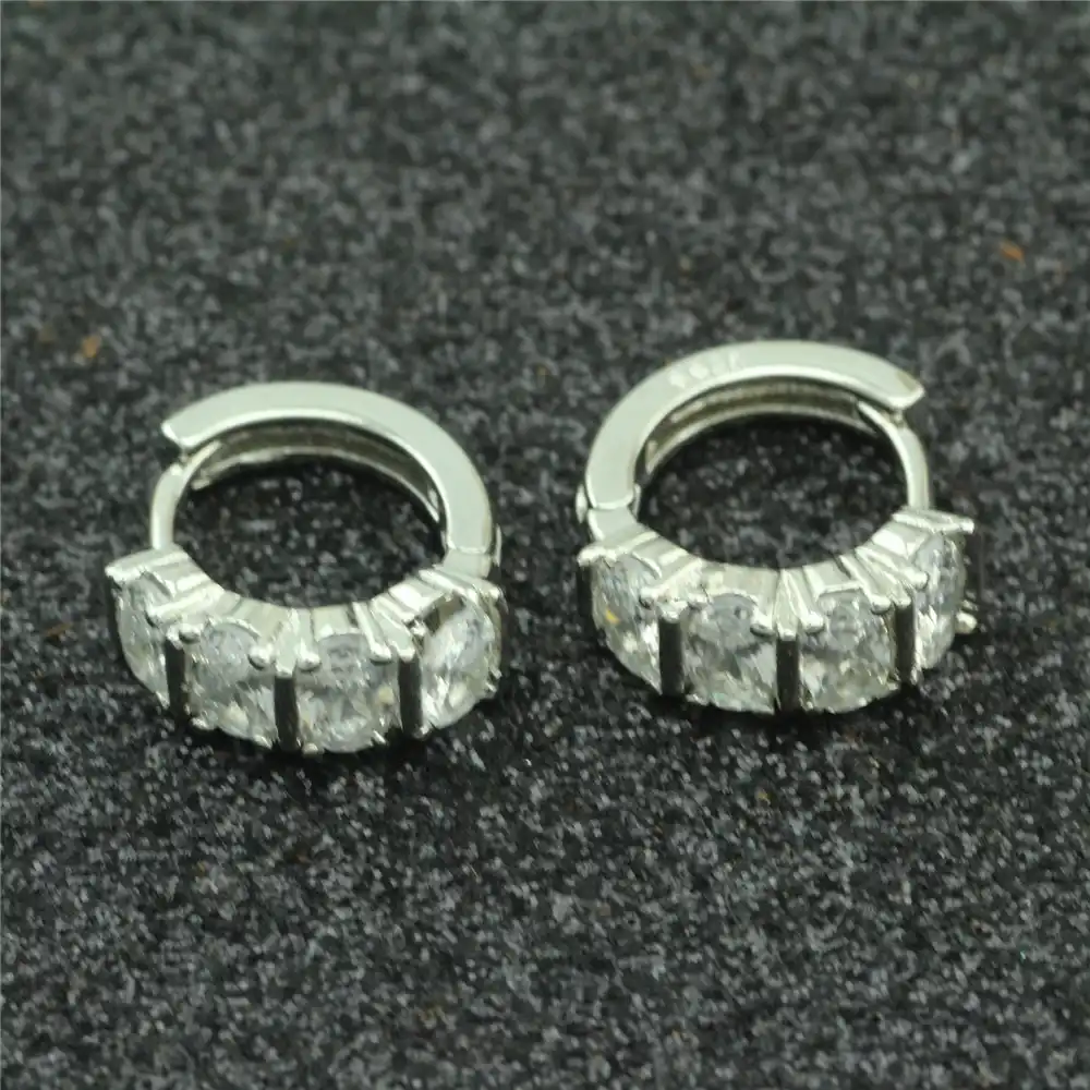 2017 Винтажные Ювелирные изделия, 925 стерлингового серебра с циркониевые серьги современный сад красивые серьги для женщин прелестные серьги