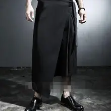 26~ 42! метросексуальный корейский брюки Фальшивое Болеро молодых шаровары с крестами все матч семь свободные стилист повседневные штаны