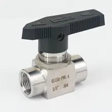 3/8" BSP Euqal Female 304 Stainless Steel Shut Off Ball Valve water gas oil 915 PSI