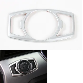 

YAQUICKA ABS Car Front Head Light Adjust Button Switch Frame Styling Sticker Fit For Ford Mustang F150 2015 2016 Car-covers