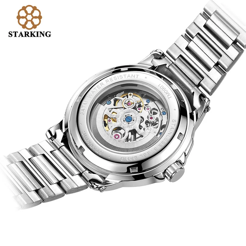 TM0901 Старкинг Лидирующий бренд Мужские автоматические часы модный современный дизайн рамки механические часы мужские уличные спортивные часы