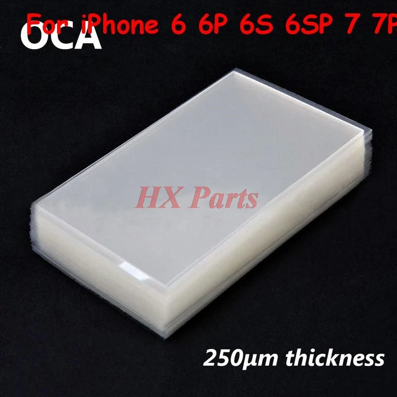 

50 PCS For iPhone 6 6P 6S 6SP 7 7P 8 8P X OCA Optical Clear Adhesive Glue + Easy Tear Sticker Repair Parts