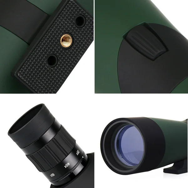 LAIDA 60mm Spotting Scope Multi-Coated Optics 20x-60x Zoom Telescope (13)