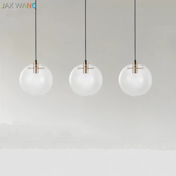 

Nordic Modern Pendant Lights Restaurant Bar Simple Single Head Pendant Lamp Living Room Caf Decorative Glass Ball Light Fixtures