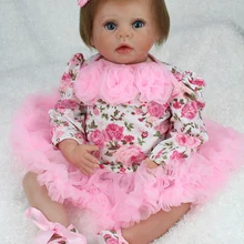 Силиконовые виниловые куклы reborn baby, розовые куклы для девочек, милые куклы по длу улучшения сна для детей, рождественский подарок