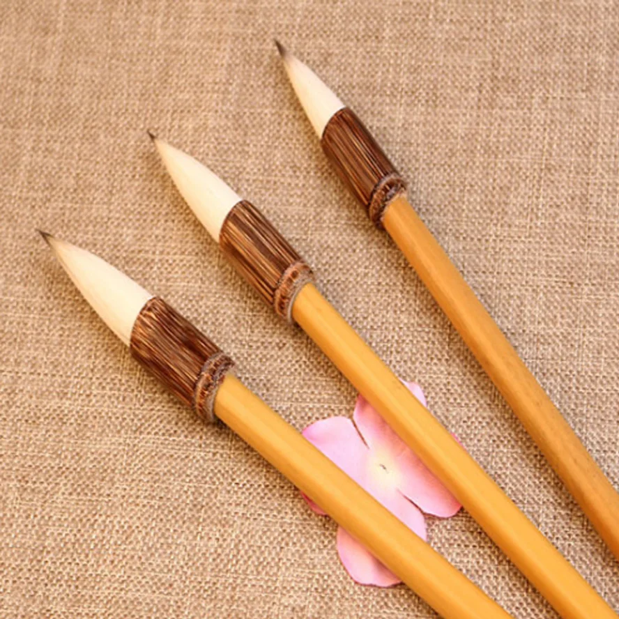 3 шт. китайский смешанный волосы каллиграфия кисти ручка для живописи каллиграфии Исполнитель Поставки