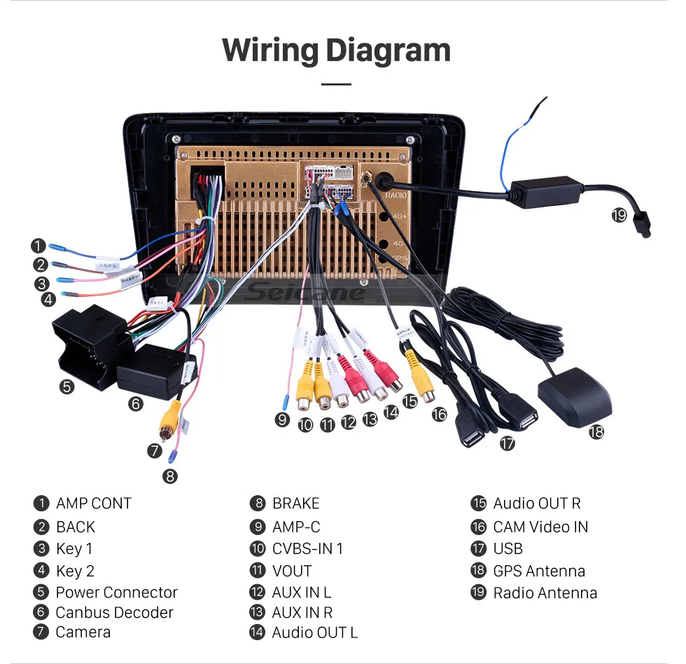 Sale Seicane 2din 9" Car Radio Multimedia Video Player Navigation GPS Android 8.1 For 2012 2013-2015 Volkswagen Santana Support Wifi 19