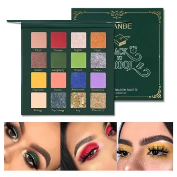 

UCANBE Back To School 16 Color Eyeshadow Palette Glitter Shimmer Matte Pressed Eye Shadow Pigmented Powder Makeup Colorful Eyes