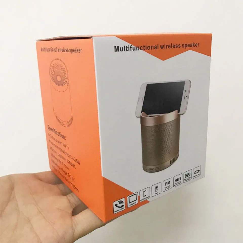 Беспроводной Mini Bluetooth Динамик Портативный держатель телефона сабвуфер Поддержка bluetooth звук Системы музыке стерео объемного Динамик