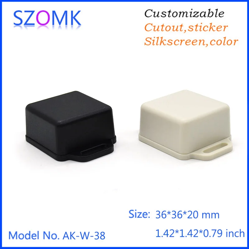 36x36x20mm Black HIGH QUALITY Small Wall-mounting Plastic Enclosure Box Case