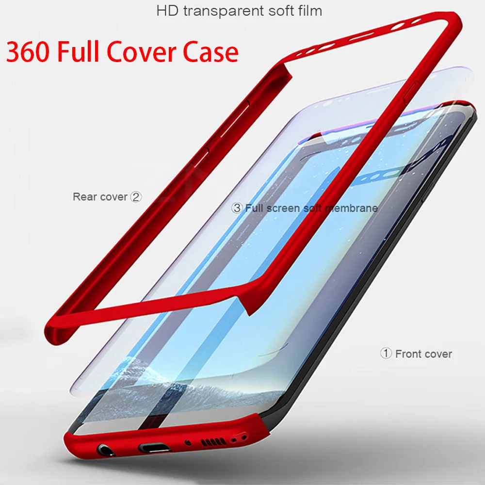 

360 Degrees Shockproof Phone Case for Samsung Galaxy A5 A7 2017 Hard PC Back Cover for Samsung J5 J7 A5 A7 2016 Protective Case