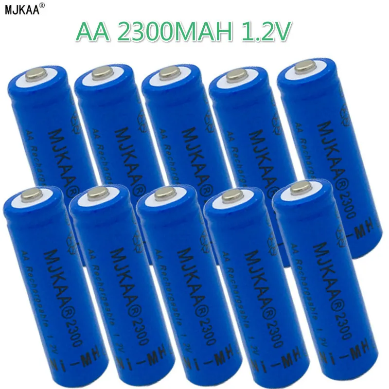 

16pcs AA 2300mAh 2V Ni-MH Rechargeable Batteries 2A Neutral Battery Rechargeable Battery for Remote control Toys LED lights