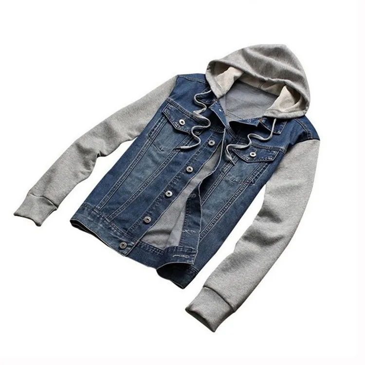 Denim Jacket men hooded sportswear Outdoors Casual fashion Jeans Jackets Hoodies Cowboy Mens Jacket and Coat Plus Size 4XL 5XL (2)