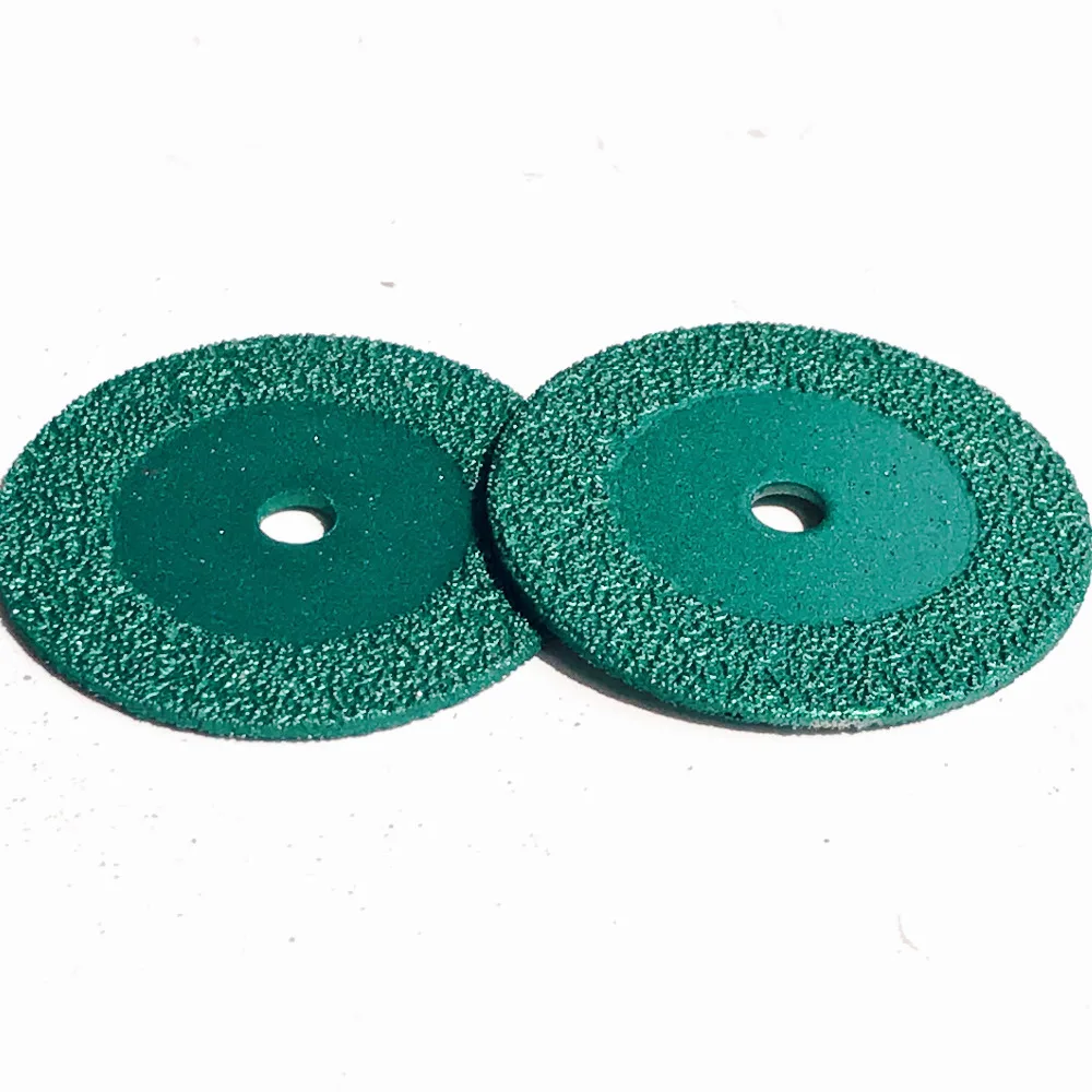 

Free shipping 2PCS/pack of professional quality 40*10*1.1mm brazed diamond stone jade carving cutting grinding disc wheel
