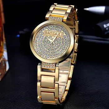 

New Design BAOSAILI Brand Fashion Bling Bling Crystal Watches Women Diamond Watches Ladies Analog Quartz Clock Reloj Mujer