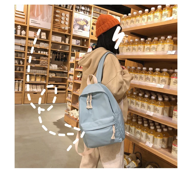 Menghuo Original Brand Waterproof Backpacks Women Backpack Solid School Travel Bag Female Large Capacity Bags for Girls Mochilas_33_21