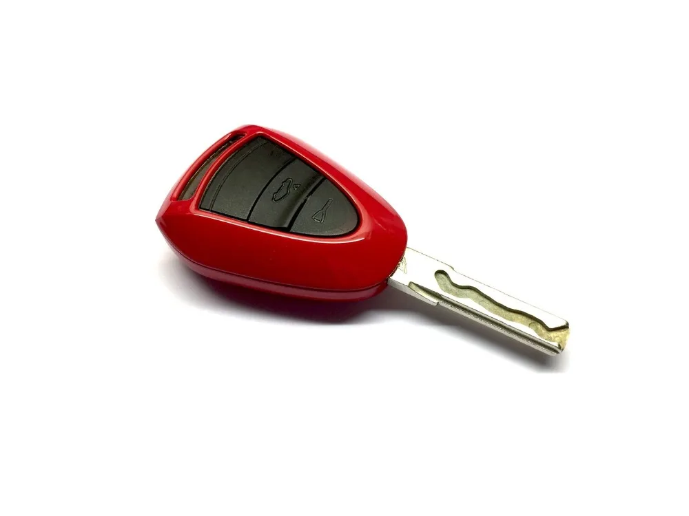 Жесткий пластиковый глянцевый многоцветный БЕСКЛЮЧЕВОЙ пульт дистанционного управления защитный чехол для ключа Крышка для Porsche черная головка дистанционного ключа