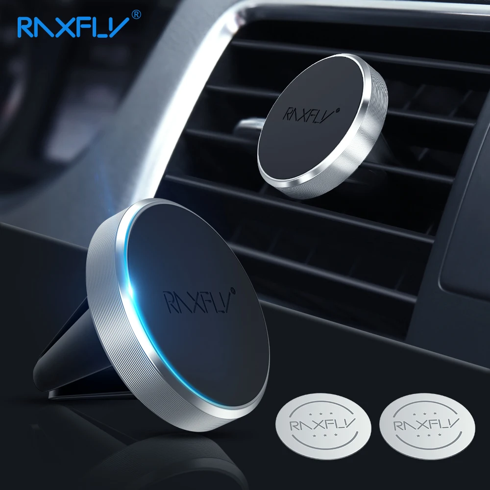 

RAXFLY Magnet Car Holder For Samsung S9 Note 8 9 Phone Stand Air Vent Magnetic Car Phone Holder in Car For Xiaomi Redmi Note 7 4