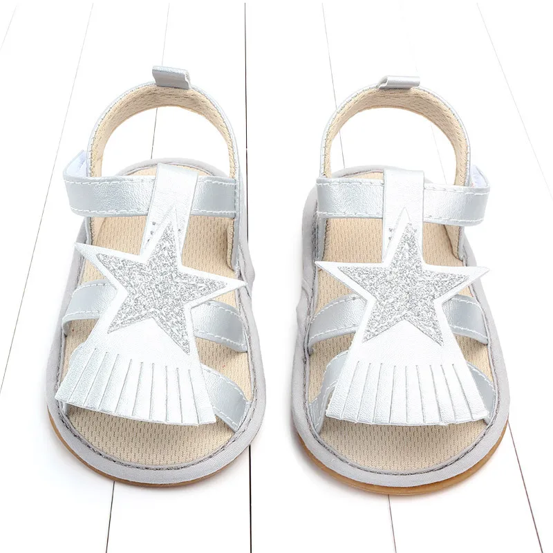 Baby Sandals Toddler Shoes Summer New Baby Girl Shoes Soft Bottom PU Tassel Cute Newborn Infant Baby Girls Princess Shoes 0-1 (2)