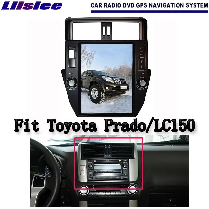 Top Liislee 12.1" Inch Android For Toyota PradoLC150 Car Radio Audio Video Multimedia DVD Player WIFI GPS Navi Navigation 0