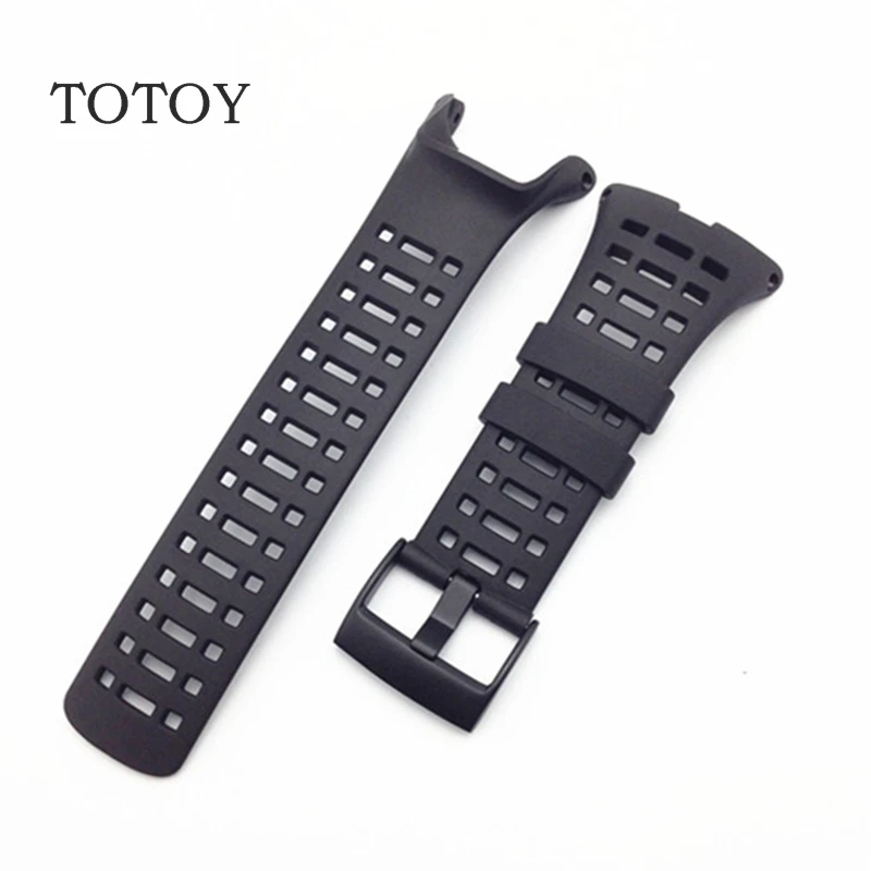 

TOTOY For SUUNTO AMBIT 3PEAK Black Rubber Strap, Men's Watch band,Sports Summer Strap 35MM Rubber Watch Band