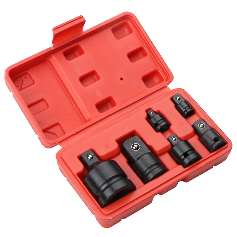 

6Pcs Pneumatic Sleeve Adapter Head Adapter Impact Socket Reducer Adapters