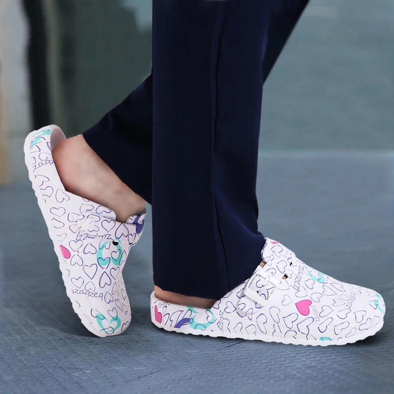 Тапочки медработника чистые хирургические сандалии обувь Ультралайт для кормящих Tokio отменная фиксация нескользящая обувь специализированная Рабочая обувь