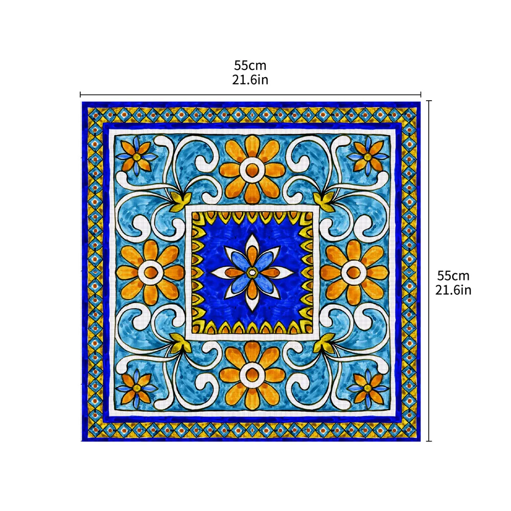 Крестообразная самоклеящаяся ПВХ художественная скатерть Итальянская Плитка настольные Топы декоративные наклейки Водонепроницаемая Съемная мебельная наклейка