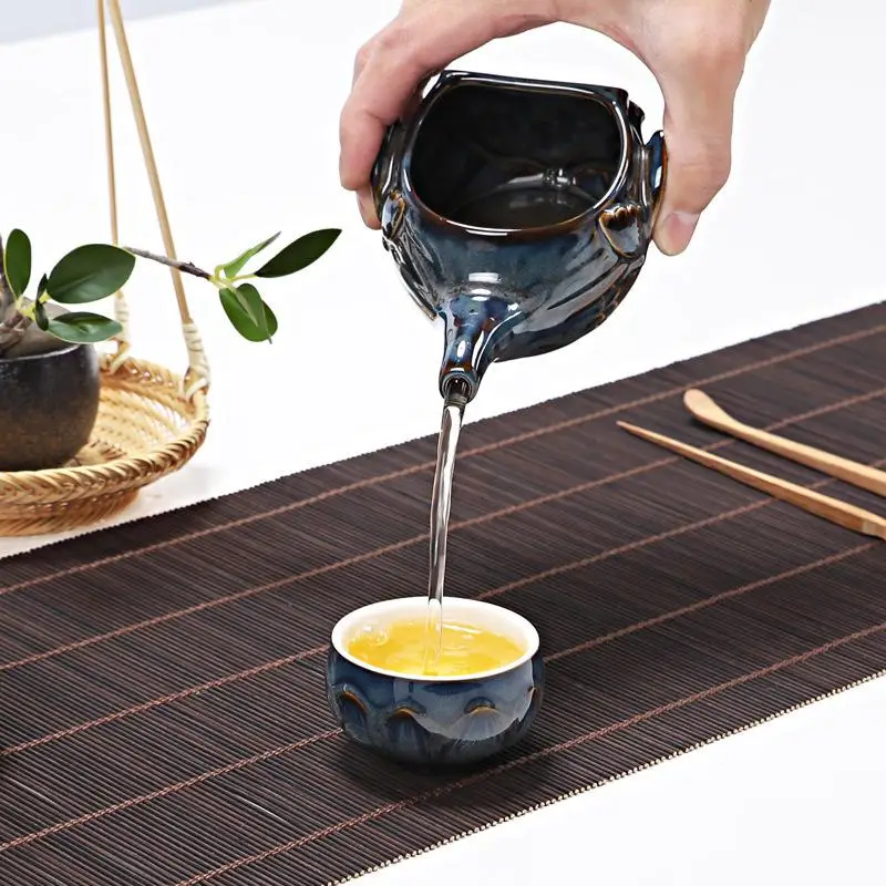 Традиционный Лотос Селадон кунг-фу чайный сервиз фарфор набор для чая китайская чашка для чая Китай Чайные Наборы Gaiwan чайный набор