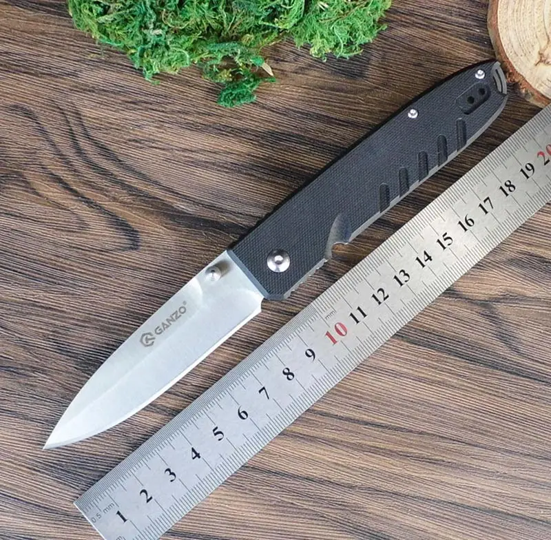 Жар-птица Ganzo G746-1 440C лезвие G10 Ручка складной Ножи выживания инструмент Отдых на природе Охота Карманный Ножи тактический edc Открытый инструмент - Цвет: Черный