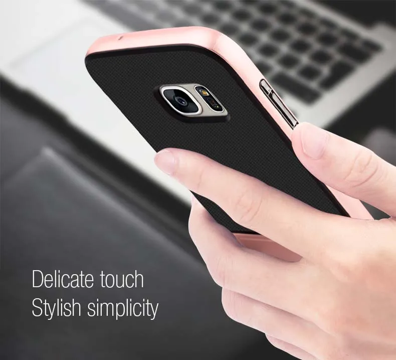 Híbrido para Samsung Capa de Silicone 360 de Proteção Brand Novidades Case Galaxy 3d Kickstand 5.1 Tpu pc Integral Samsungs7 Galaxys7 Funda s7 12 Cheap Bolsas de telefone