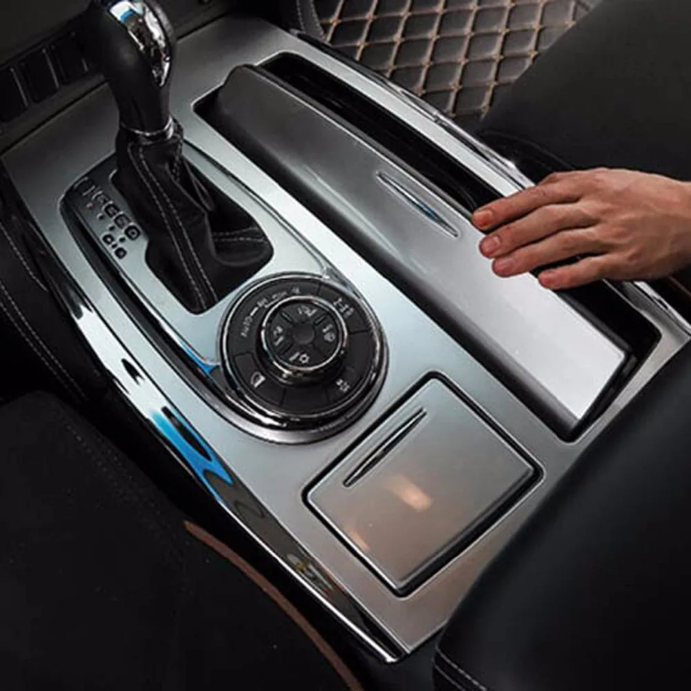 

Console sticker gear shift head penal cover decorative trim for nissan patrol Y62 interior Accessories