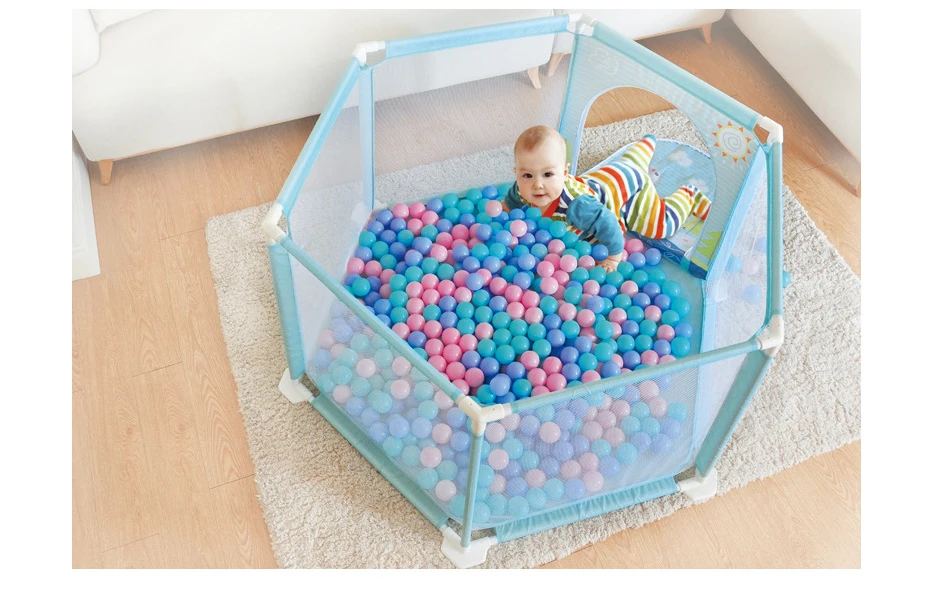IMBABY детские манежи Арена мяч бассейн безопасный BPA материал безопасные барьеры игровой Двор Забор для новорожденных младенцев детский манеж