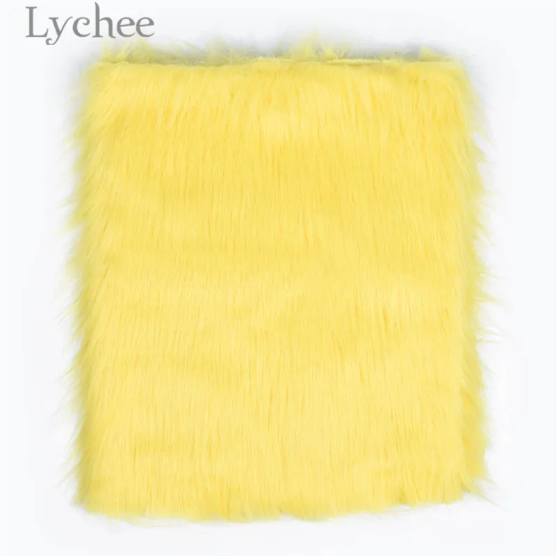 Lychee Life, 50 см x 175 см, плюшевая игрушка, ткань высокого качества, длинные волосы, искусственный мех, ткань, ручная работа, материалы для одежды