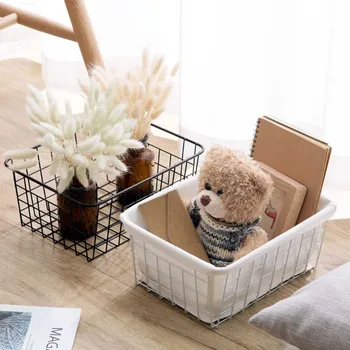 

OTHERHOUSE Desktop Storage Basket Toy Cosmetic Books Clothes Storage Box Bread Fruit Basket Sundries Organizer Snacks Container